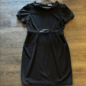 Calvin Klein Black Dress with Belt